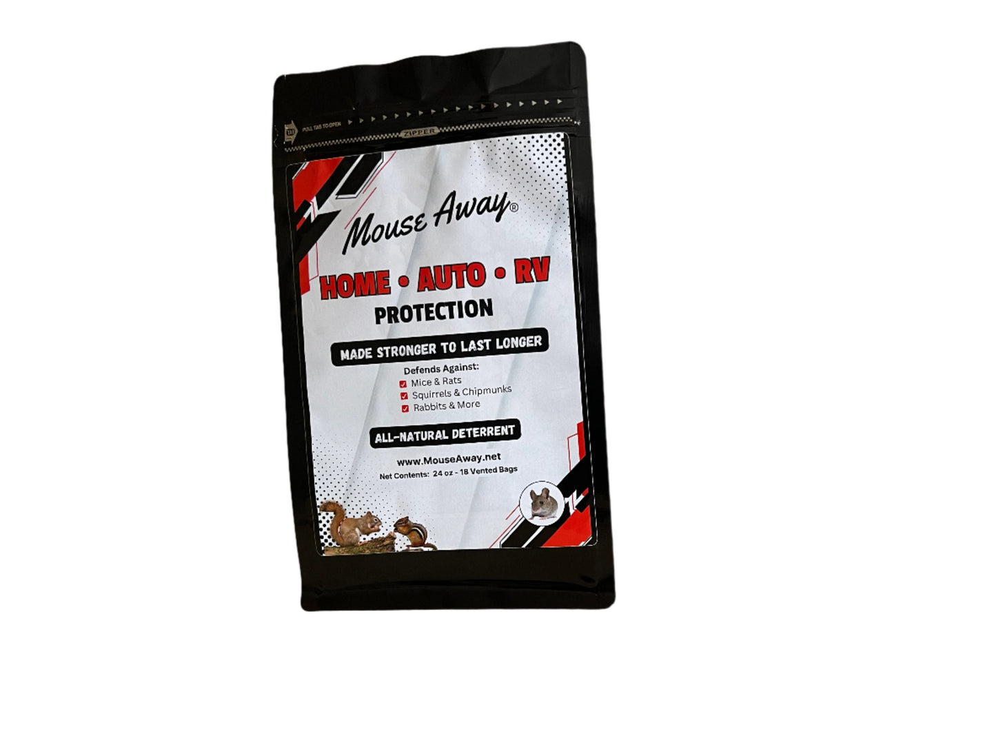 Mouse Away - 1.5 lb Regular Strength with 18 Vented Bags